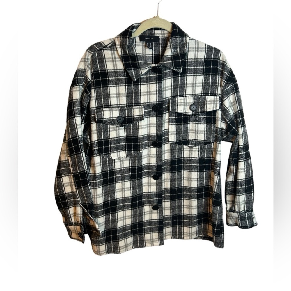 FOREVER 21 PLUS PLAID FLANNEL